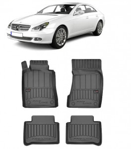 Mercedes Cls W219, Coupe, Din 06.2004 - 10.2010 , Set Covorase Auto Tip Tavita Premium 3D, din cauciuc accesorii pentru autoturismul tau - masina v172836