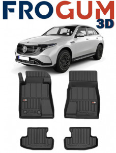 Mercedes Eqc Din 05.2019 - Prezent, Suv , Set Covorase Auto Tip Tavita Premium 3D, din cauciuc accesorii pentru autoturismul tau - masina v162998