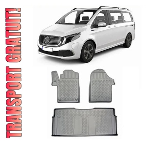 Mercedes Eqv, Van, Din 10.2020 - Prezent , Set Covorase Auto Tip Tavita Premium 3D, din cauciuc
