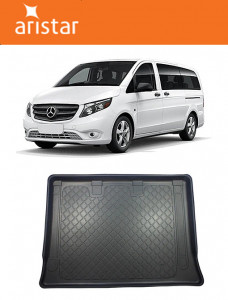 Mercedes Evito W447 Van din 10.2020 - Prezent, Tavita Pentru Portbagaj Lux Premium Dedicata, Ampatament Extralung In Spatele Randului 3 *1 accesorii pentru autoturismul tau - masina v202981