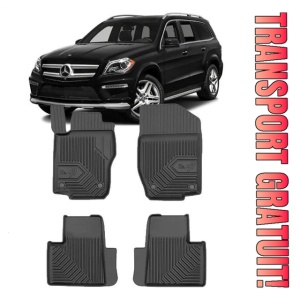 Mercedes GL I X164 Din 02.2006 - 10.2012, Suv , Set Covorase Auto Tip Tavita Premium 3D, din cauciuc