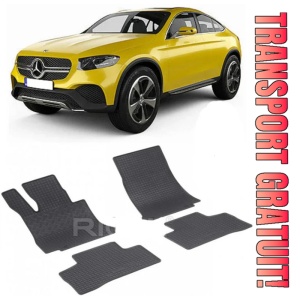 Mercedes Glc Coupe, Coupe, fabricat din 09.2016 - Prezent, C253, set covorase auto dedicate, din cauciuc 100% Premium