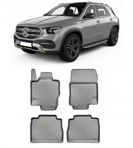 Mercedes Gle II Phev, Suv, Din 03.2020 - Prezent, W167 , Set Covorase Auto Tip Tavita Premium 3D, din cauciuc accesorii pentru autoturismul tau - masina v173124