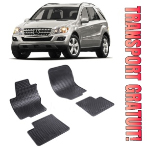 Mercedes ML W164, Suv, fabricat din 08.2005 - 2011, set covorase auto dedicate, din cauciuc 100% Premium
