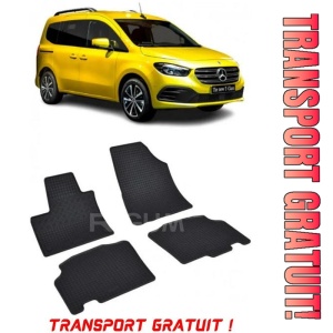Mercedes T-Class fabricat din 04.2022 - Prezent, Van, set covorase auto dedicate, din cauciuc 100% Premium - Transport Gratuit