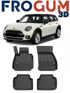 Mini Clubman II, Combi, Din 10.2015 - Prezent , Set Covorase Auto Tip Tavita Premium 3D, din cauciuc accesorii pentru autoturismul tau - masina v171660