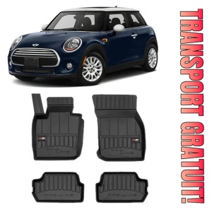 Mini Cooper III S, Hatchback, Din 10.2014 - Prezent , Set Covorase Auto Tip Tavita Premium 3D, din cauciuc
