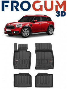 Mini Countryman I, Suv, Din 09.2010 - 01.2017 , Set Covorase Auto Tip Tavita Premium 3D, din cauciuc accesorii pentru autoturismul tau - masina v171597