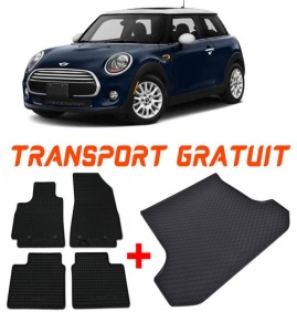 Mini One III din 03.2014 - Prezent Hatchback 3 Usi, Set Covorase + tavita portbagaj auto Portbagaj Superior *1 accesorii pentru autoturismul tau - masina v204