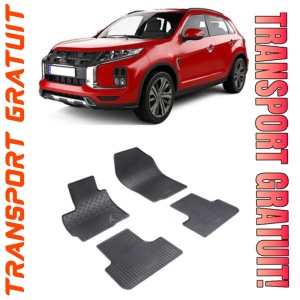 Mitsubishi Asx, Suv, fabricat din 05.2010 - Prezent, set covorase auto dedicate, din cauciuc 100% Premium