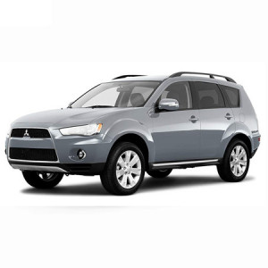 Mitsubishi Outlander II Din 03.2007 - 08.2012, Suv , Set Covorase Auto Tip Tavita Premium 3D, din cauciuc accesorii pentru autoturismul tau - masina v163031