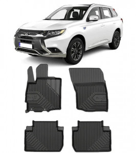 Mitsubishi Outlander III Din 09.2012 - Prezent, Suv , Set Covorase Auto Tip Tavita Premium 3D, din cauciuc accesorii pentru autoturismul tau - masina v165216