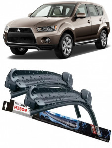 Mitsubishi Outlander Set 2 stergatoare parbriz Bosch Bosch Aerotwin compatibile cu Mitsubishi Outlander 2012-2021 (65 cm / 45 cm) accesorii pentru autoturismul tau - masina v119660