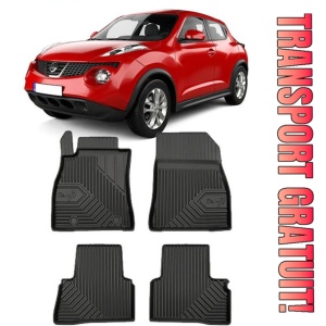 Nissan Juke I Facelift Din 06.2014 - 08.2019, Suv , Set Covorase Auto Tip Tavita Premium 3D, din cauciuc