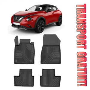Nissan Juke II Din 09.2019 - Prezent, Suv , Set Covorase Auto Tip Tavita Premium 3D, din cauciuc