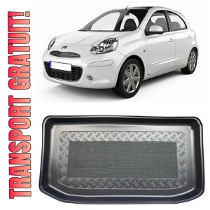 Nissan Micra K13 Hatchback din 06.2013 - 02.2017, Tavita Pentru Portbagaj Lux Premium Dedicata, Facelift *1