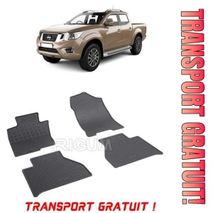 Nissan Navara, Pick-Up, fabricat din 01.2016 - Prezent, set covorase auto dedicate, din cauciuc 100% Premium - Transport Gratuit