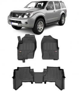 Nissan Pathfinder Din 2005 - 2013, Suv , Set Covorase Auto Tip Tavita Premium 3D, din cauciuc Lichidare Stoc- TRANSPORT GRATUIT accesorii pentru autoturismul tau - masina v109133
