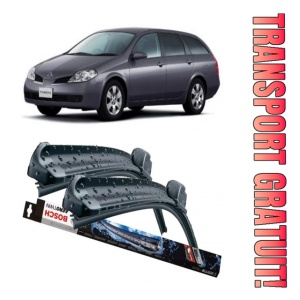 Nissan Primera Set 2 stergatoare parbriz Bosch Bosch Aerotwin 60 cm/53 cm compatibile cu Nissan Primera Estate (Wp12) din 2002-2007 (60 cm / 53 cm)