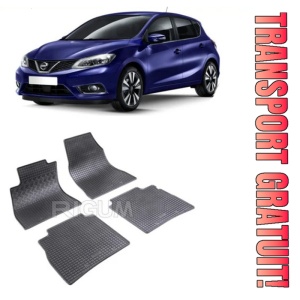 Nissan Pulsar, Hatchback, fabricat din 09.2014 - 07.2018, set covorase auto dedicate, din cauciuc 100% Premium