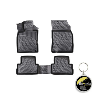 Nissan Qashqai II (J11) 2013-2021 Set 4 covorase auto din cauciuc tip tavita premium line 3D accesorii pentru autoturismul tau - masina v243263