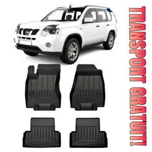 Nissan X-Trail T31, Suv, Din 06.2007 - 07.2014 , Set Covorase Auto Tip Tavita Premium 3D, din cauciuc
