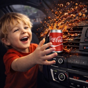 Odorizant Auto 3D Coca Cola Original, Tip Doza, Clip Ventilatie, Parfum Intens și Persistent, Design Realist, Vegan Friendly - Img 6