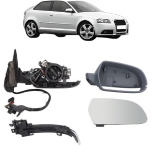 Oglinda Dreapta AUDI A3 (8P1) din 2003 - 2012, Auto, Reglaj electric, Completa - Img 2