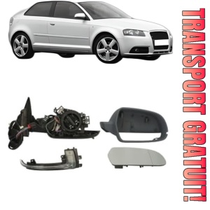 Oglinda Dreapta AUDI A3 (8P1) din 2003 - 2012, Auto, Reglaj electric, Completa