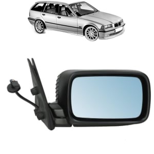Oglinda Dreapta BMW Seria 3 Touring (E36) din 1995 - 1999, Auto, Reglaj electric, Completa - Img 2