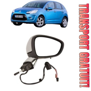 Oglinda Dreapta CITROEN C3 II Hatchback Van (SC_) din 2010 - 2016, Auto, Reglaj electric, Completa