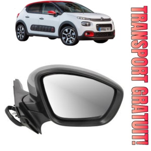 Oglinda Dreapta CITROEN C3 III (SX) din 2016 - 2018, Auto, Reglaj electric, Completa