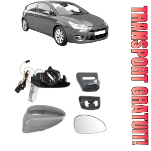 Oglinda Dreapta CITROEN C4 Coupe (LA_) din 2004 - 2011, Auto, Reglaj electric, Completa