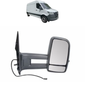 Oglinda Dreapta MERCEDES-BENZ SPRINTER 3-t Van (B910) din 2018 - 2025, Auto, Reglaj manual, Completa - Img 2