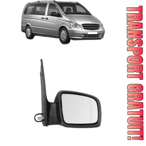 Oglinda Dreapta MERCEDES-BENZ VITO Bus (W639) din 2003 - 2014, Auto, Reglaj electric, Completa