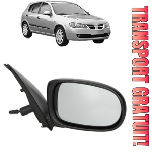 Oglinda Dreapta NISSAN ALMERA II Hatchback (N16) din 2000 - 2006, Auto, Reglaj mecanic, Completa