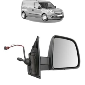 Oglinda Dreapta OPEL COMBO Box Body/MPV (X12) din 2012 - 2016, Auto, Reglaj mecanic, Completa - Img 2