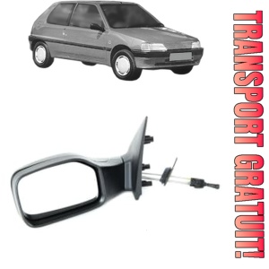 Oglinda Dreapta PEUGEOT 106 I (1A, 1C) din 1991 - 1996, Auto, Reglaj mecanic, Completa