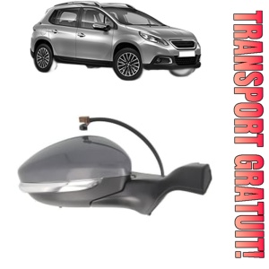 Oglinda Dreapta PEUGEOT 2008 I (CU_) din 2013 - 2019, Auto, Reglaj electric, Completa