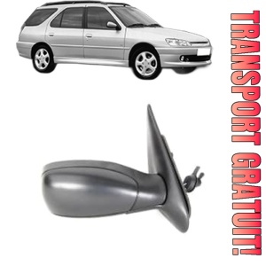 Oglinda Dreapta PEUGEOT 306 Break (7E, N3, N5) din 1997 - 2002, Auto, Reglaj mecanic, Completa