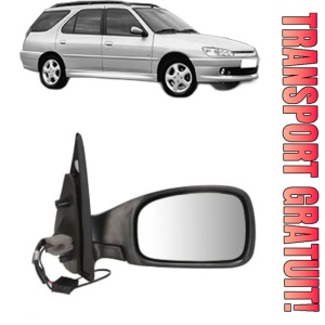 Oglinda Dreapta PEUGEOT 306 Break (7E, N3, N5) din 1997 - 2002, Auto, Reglaj electric, Completa
