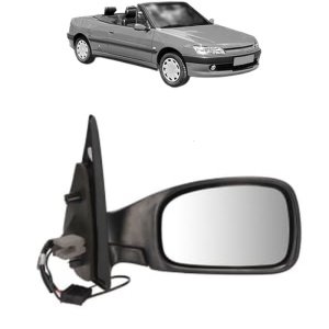 Oglinda Dreapta PEUGEOT 306 Convertible (7D, N3, N5) din 1994 - 2002, Auto, Reglaj electric, Completa - Img 2