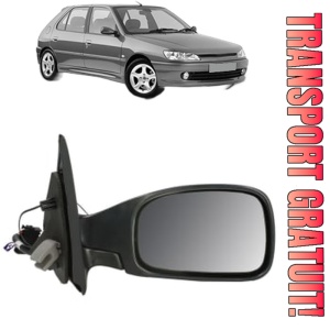 Oglinda Dreapta PEUGEOT 306 Hatchback (7A, 7C, N3, N5) din 1993 - 2002, Auto, Reglaj electric, Completa