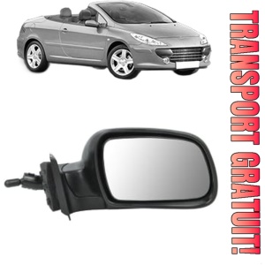 Oglinda Dreapta PEUGEOT 307 CC (3B) din 2003 - 2009, Auto, Reglaj mecanic, Completa