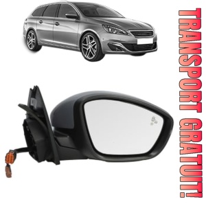 Oglinda Dreapta PEUGEOT 308 SW II (LC_, LJ_, LR_, LX_, L4_) din 2014 - 2021, Auto, Reglaj electric, Completa