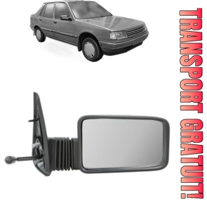 Oglinda Dreapta PEUGEOT 309 Hatchback Van (10S, 3S) din 1985 - 1993, Auto, Reglaj mecanic, Completa