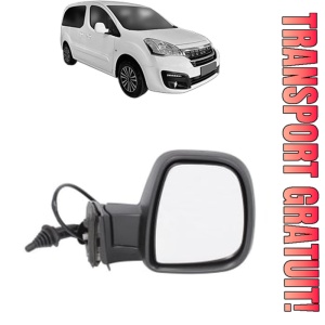Oglinda Dreapta PEUGEOT PARTNER ORIGIN Box Body/MPV (G_) din 2008 - 2015, Auto, Reglaj mecanic, Completa