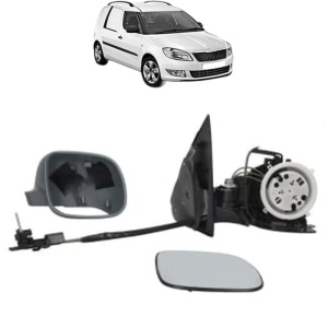 Oglinda Dreapta SKODA FABIA I Praktik (6Y5) din 2000 - 2007, Auto, Reglaj mecanic, Completa - Img 2