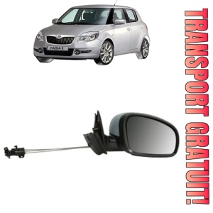 Oglinda Dreapta SKODA FABIA II (542) din 2006 - 2014, Auto, Reglaj mecanic, Completa