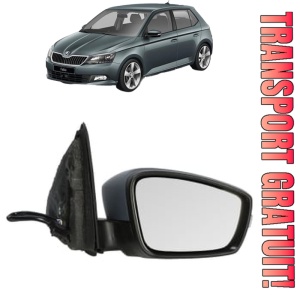 Oglinda Dreapta SKODA FABIA III (NJ3) din 2014 - 2021, Auto, Reglaj electric, Completa